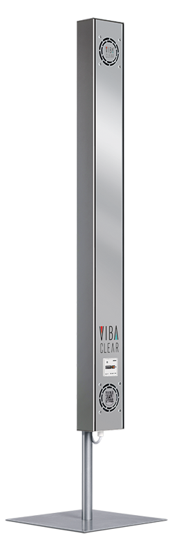 Bild: Viba-Clear Silber - Stand Flex Schwarz